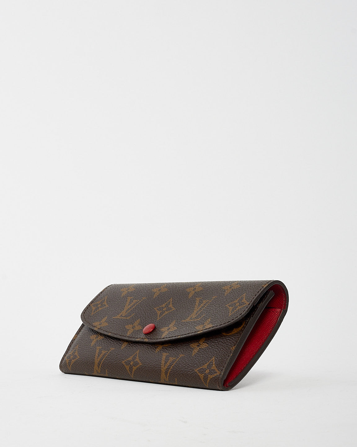 Louis Vuitton Rouge Monogram Canvas Emilie Wallet