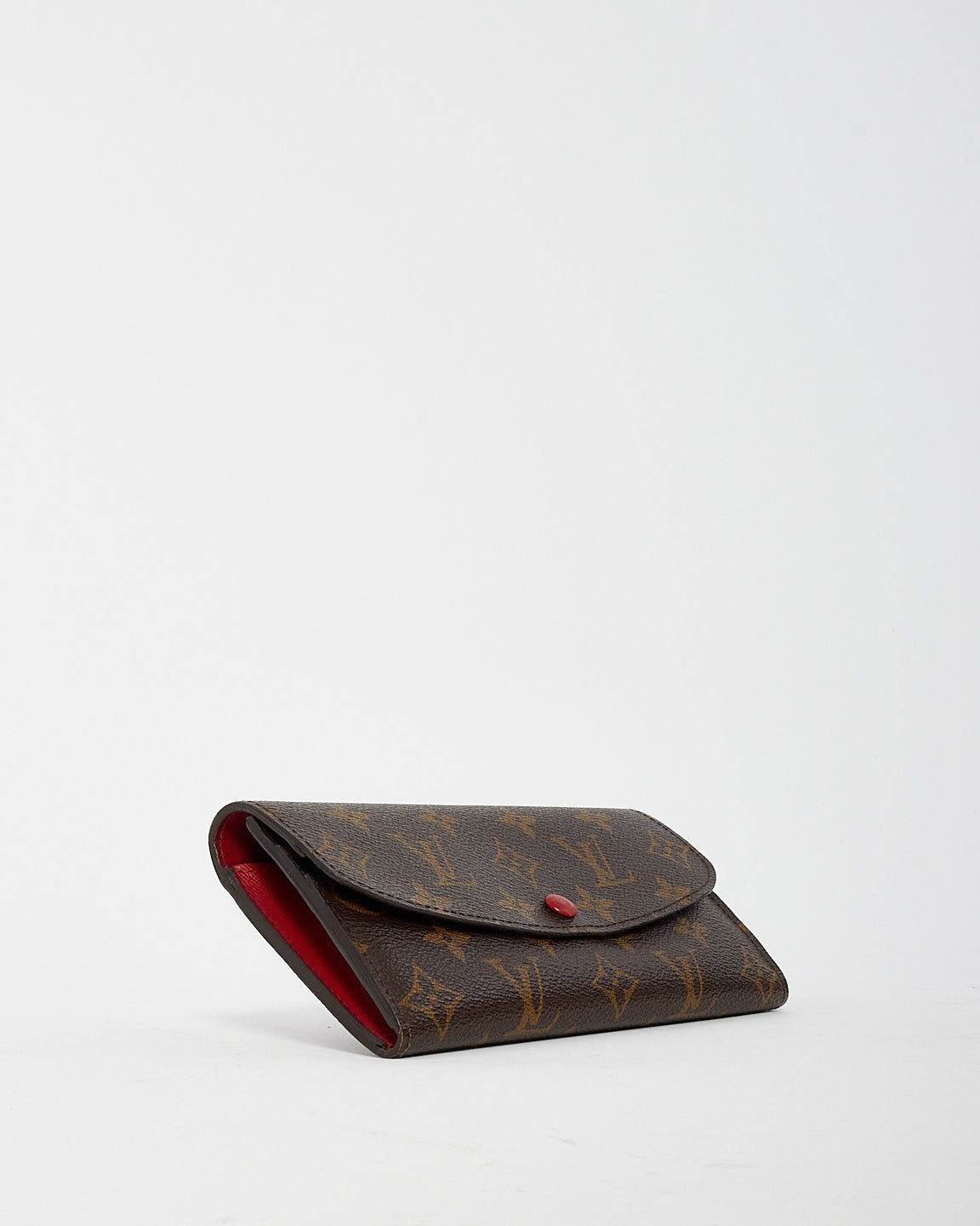 Louis Vuitton Rouge Monogram Canvas Emilie Wallet