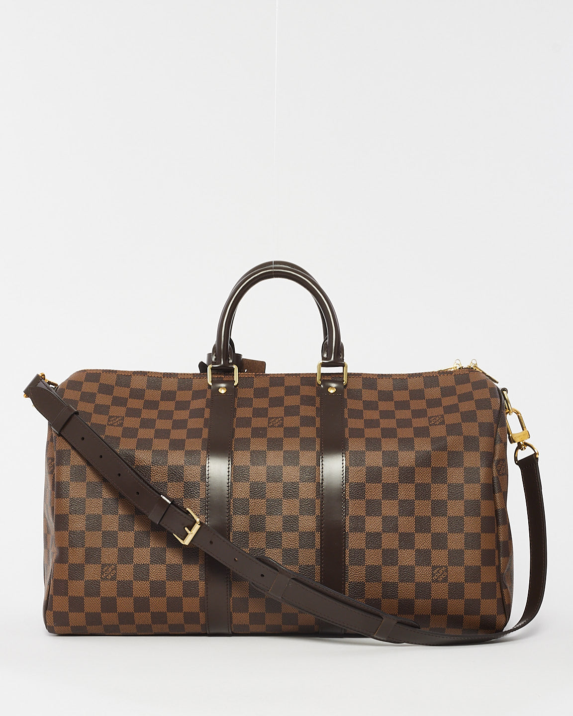 Louis Vuitton Damier Ebene Canvas Keepall Bandoulière 45