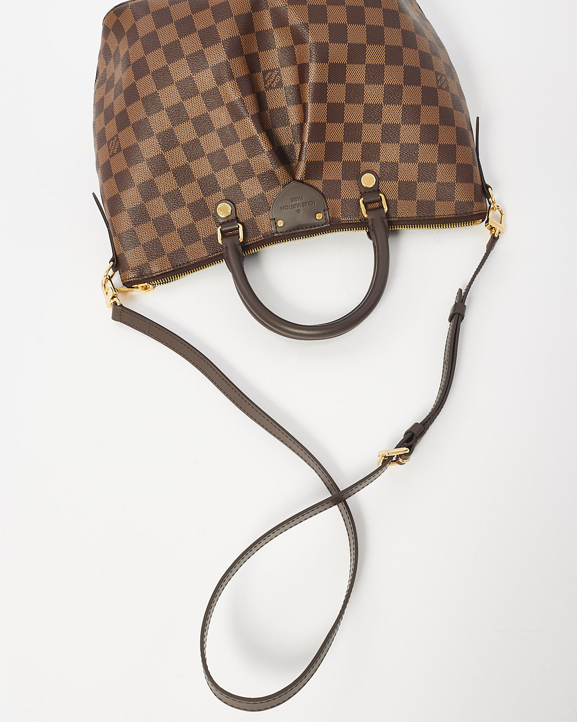 Louis Vuitton Damier Ebene Siena MM Top Handle Bag