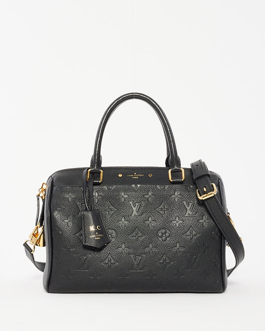 Louis Vuitton Black Monogram Empreinte Speedy 25 Bandoulière