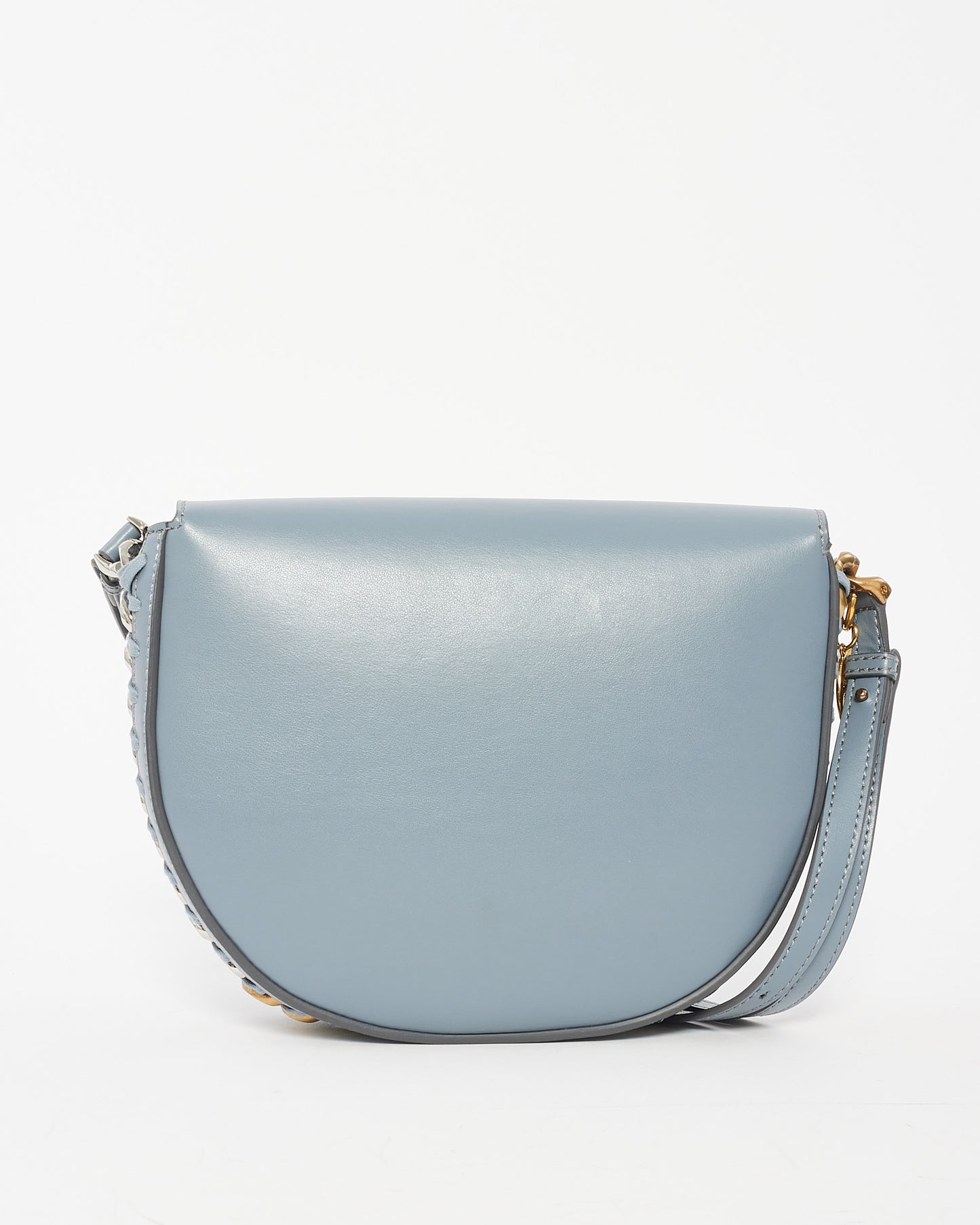 Stella McCartney Blue Leather Medium Frayme Bag