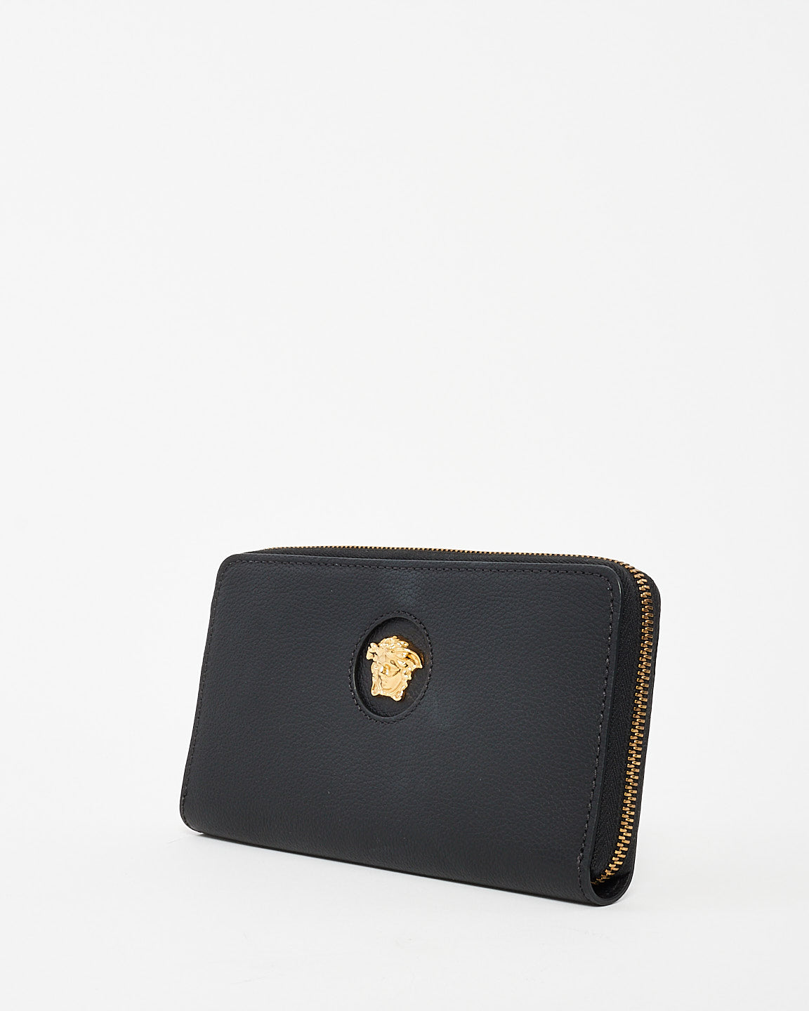 Versace Black Leather Medusa Wallet