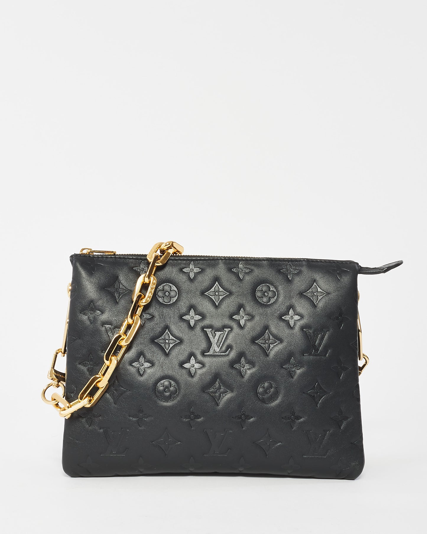 Louis Vuitton Black Monogram Empreinte Leather Coussin Bag