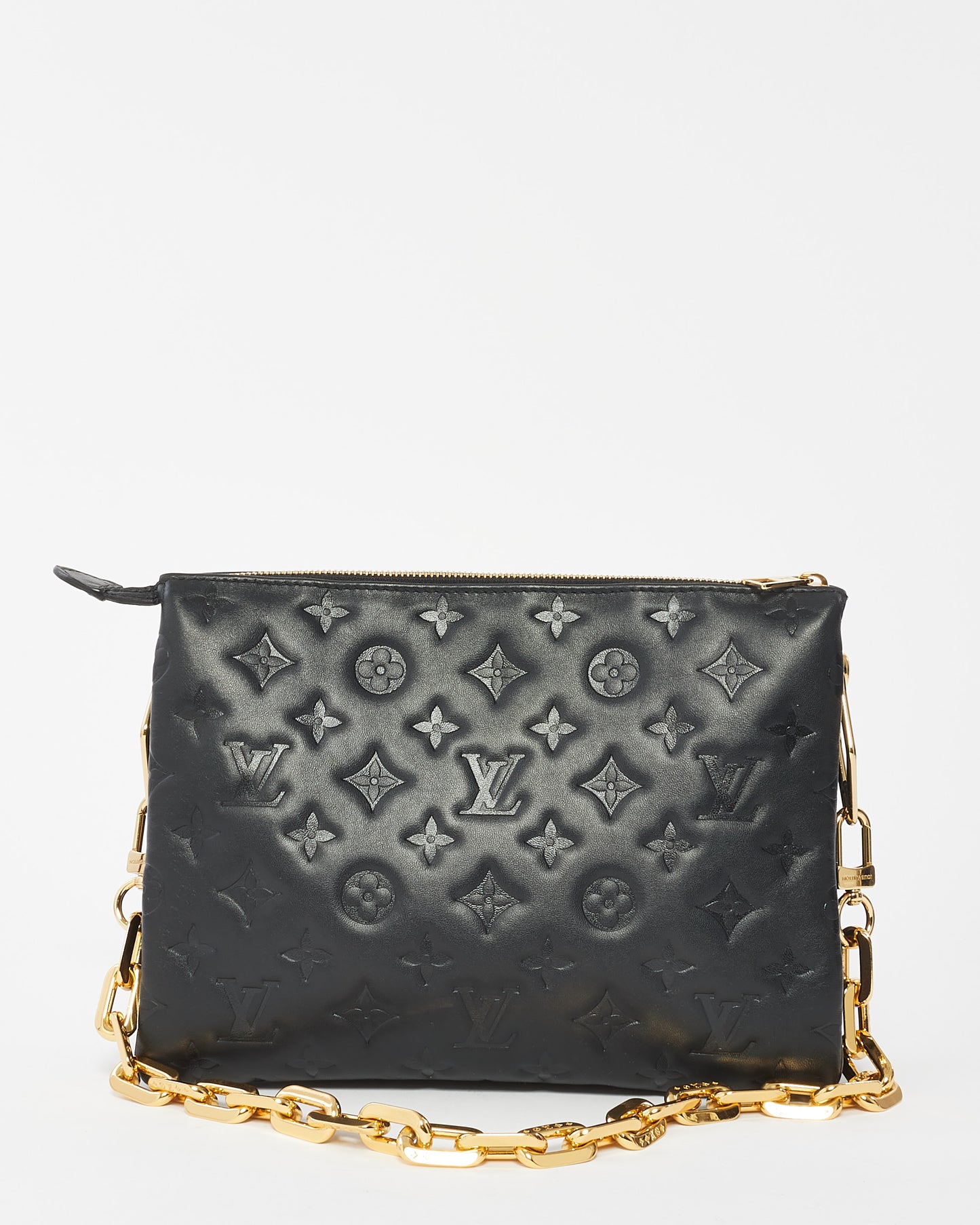 Louis Vuitton Black Monogram Empreinte Leather Coussin Bag