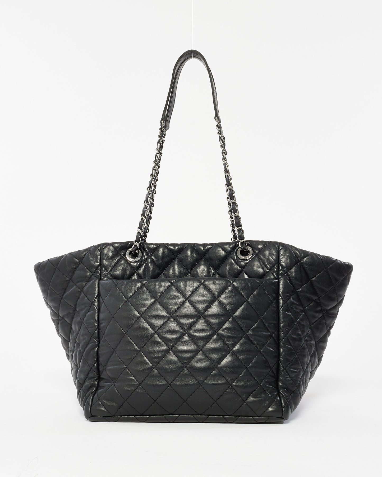 Chanel Black Calfskin Leather Ultimate Stitch Shopping Tote