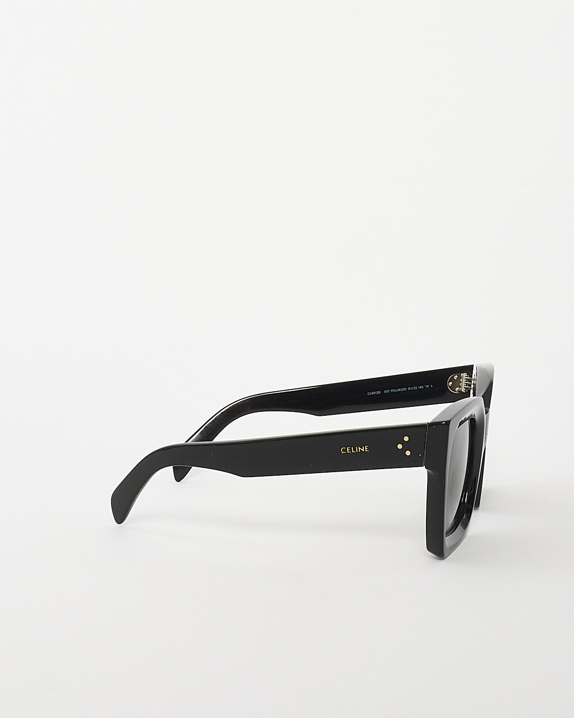 Celine Black Acetate Square Framed Sunglasses CL40130