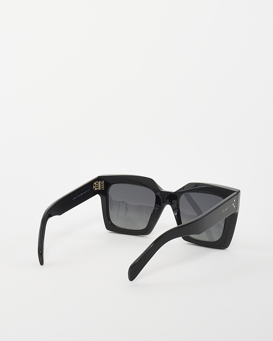 Celine Black Acetate Square Framed Sunglasses CL40130