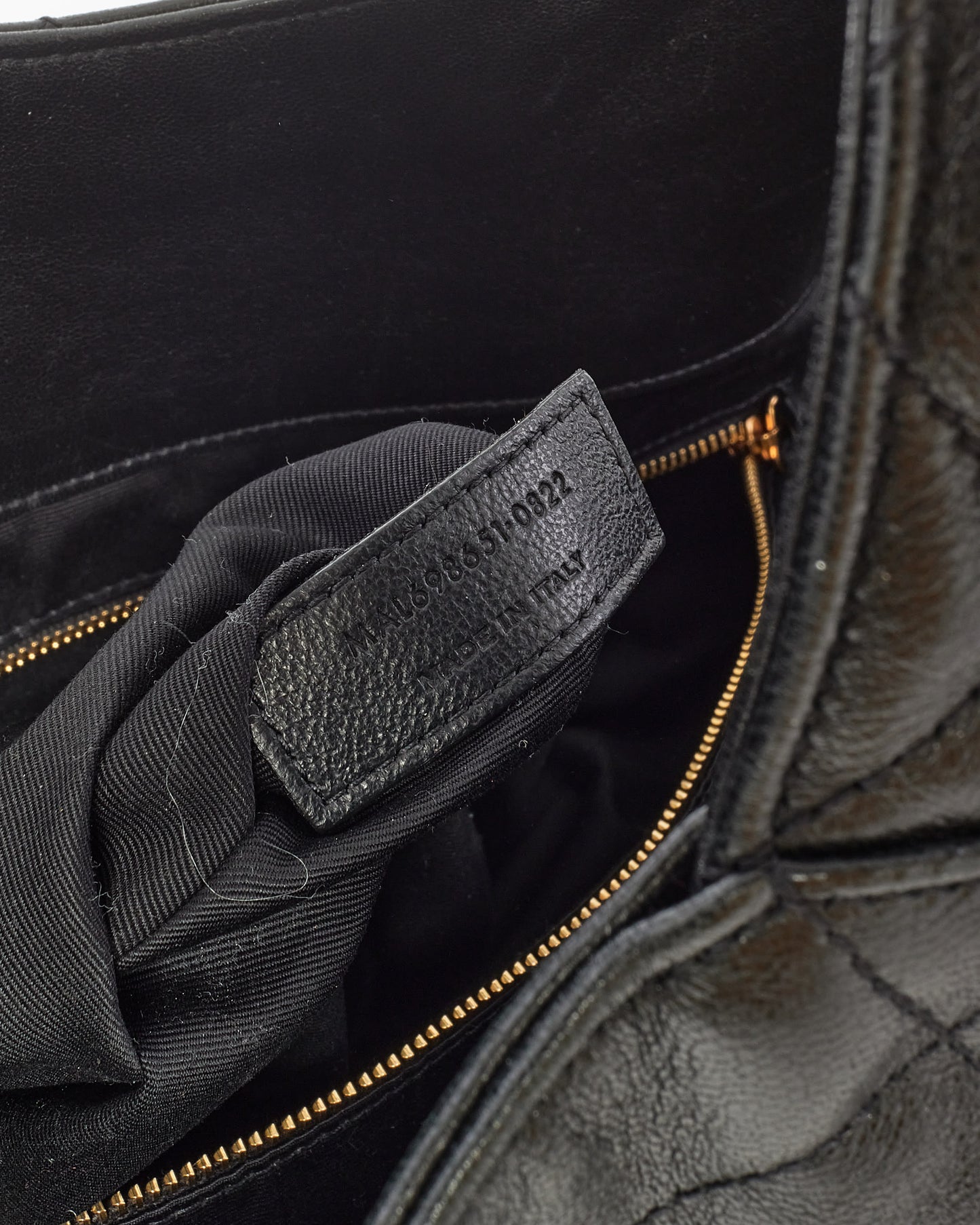 Saint Laurent Black Quilted Leather ICare Maxi Shopping Bag Tote