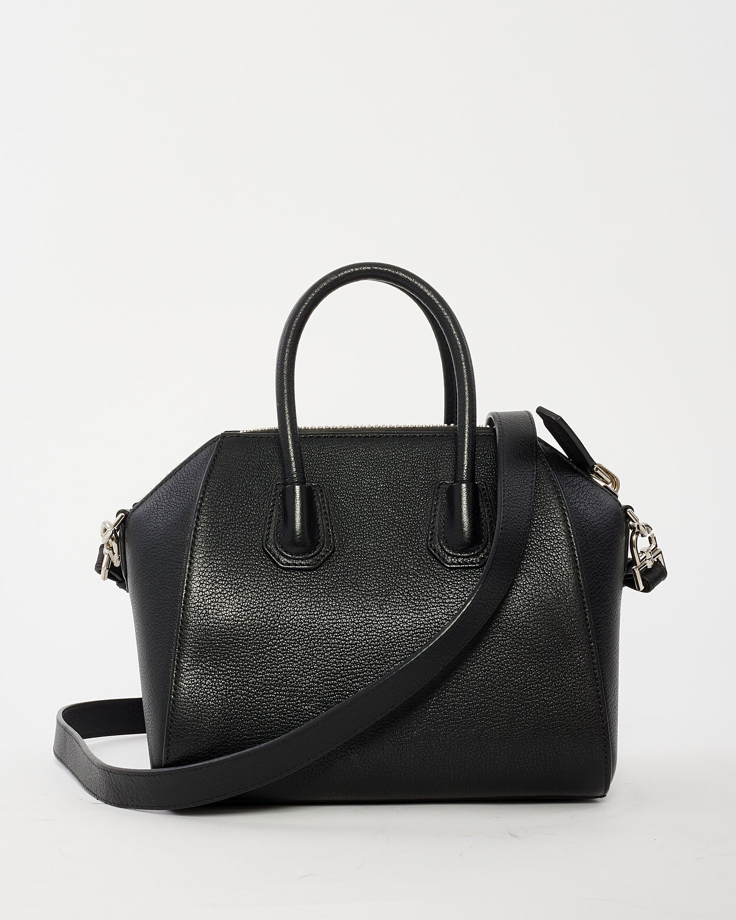 Givenchy Black Grained Leather Mini Antigona Bag