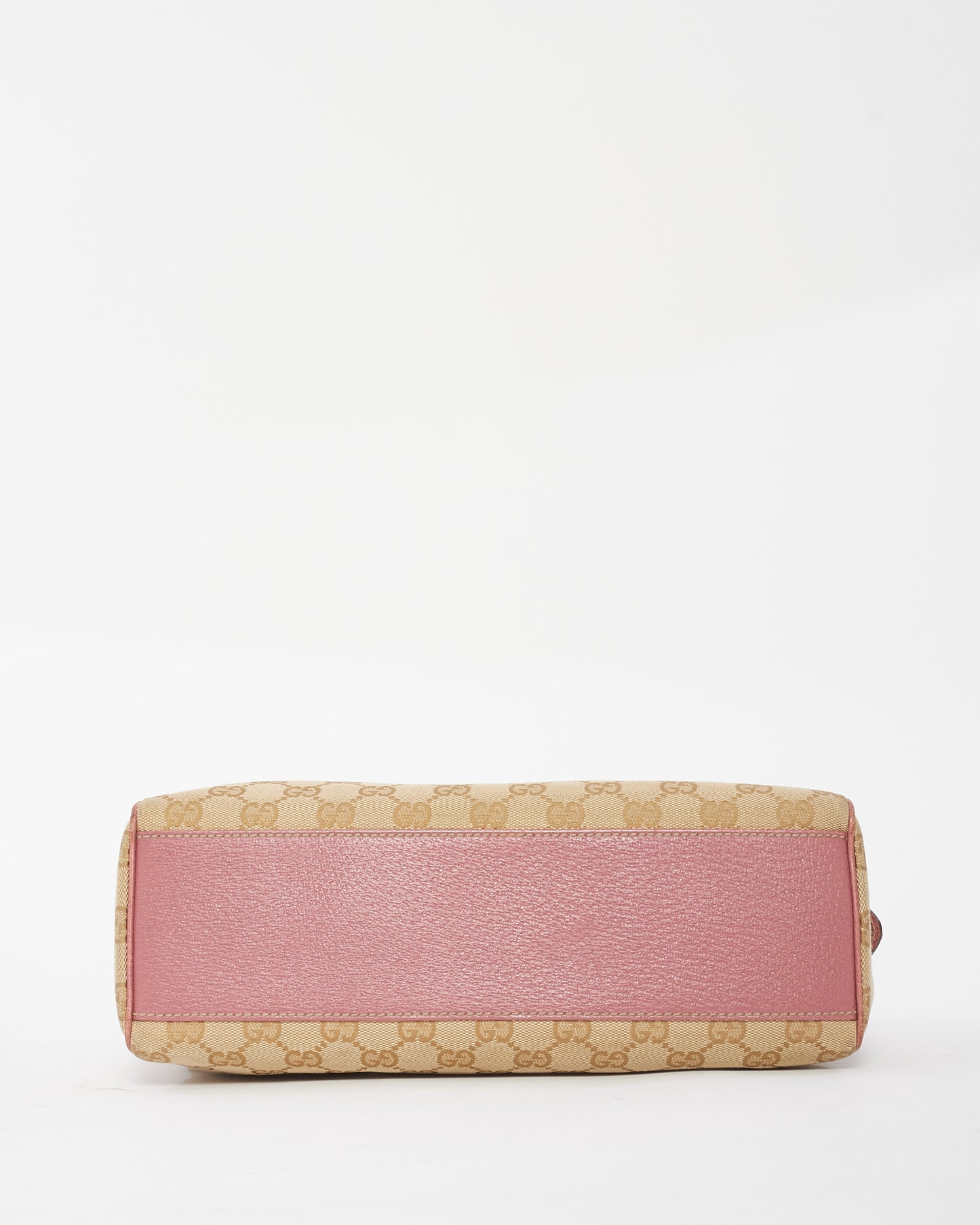 Gucci GG Canvas 
Pink Small Charmy Boston Shoulder Bag