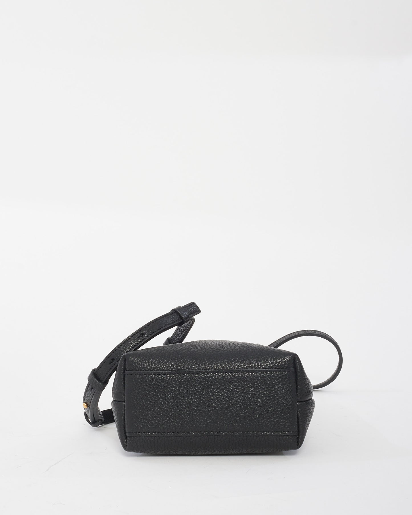 Ferragamo Mini sac à bandoulière Grancini en cuir noir