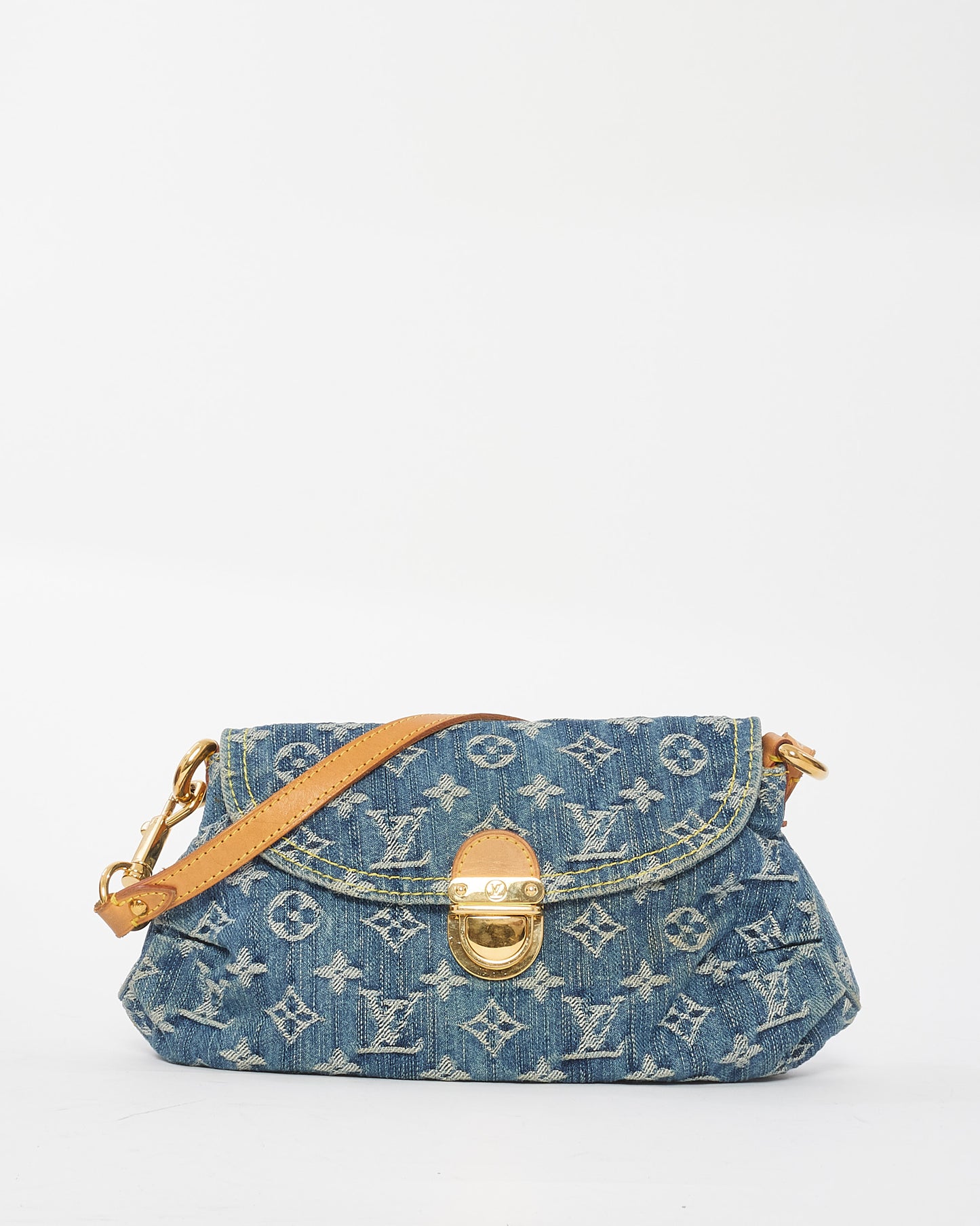 Louis Vuitton Denim Pleaty Shoulder Bag