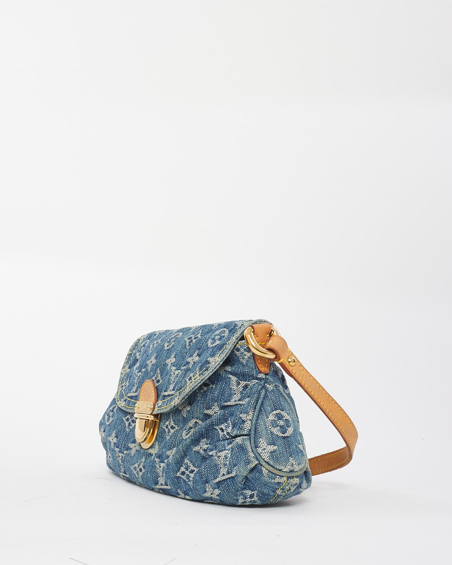 Louis Vuitton Denim Pleaty Shoulder Bag