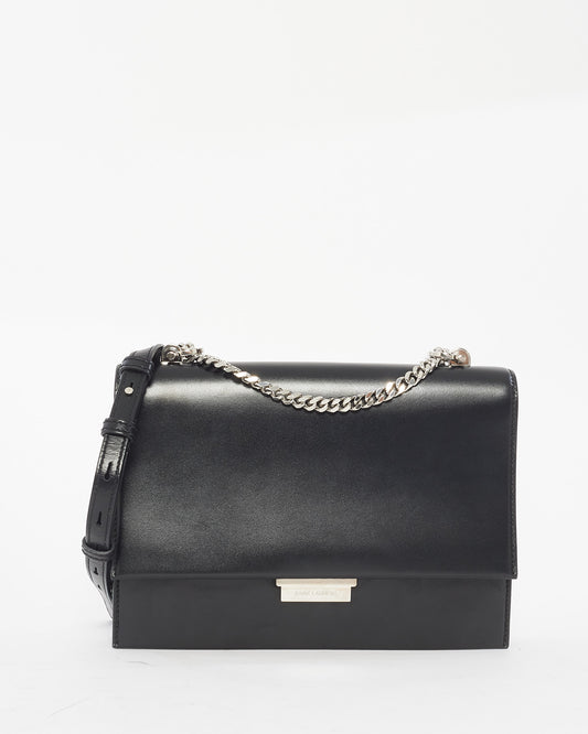 Saint Laurent Black Smooth Leather Medium Babylone Shoulder Bag