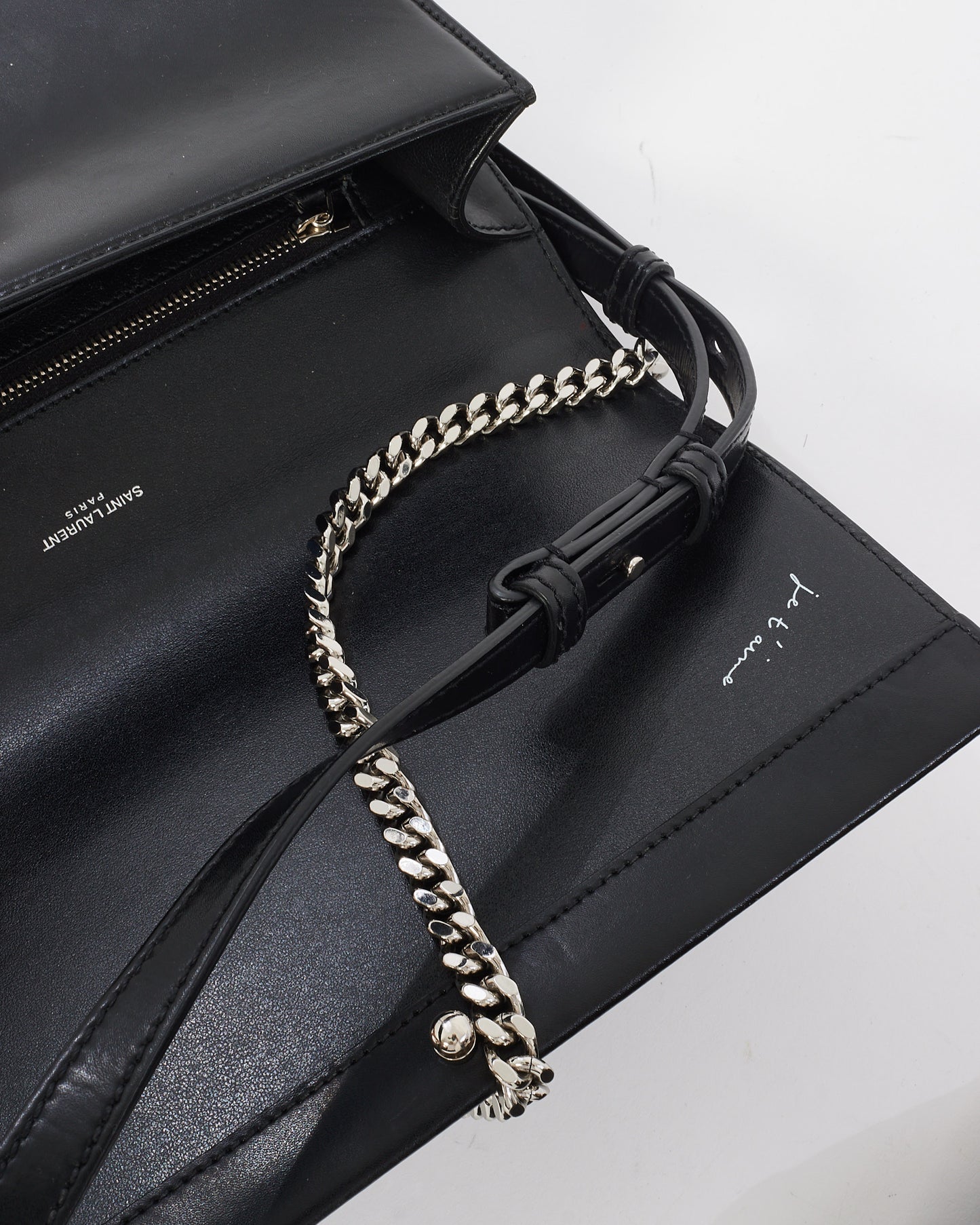 Saint Laurent Black Smooth Leather Medium Babylone Shoulder Bag