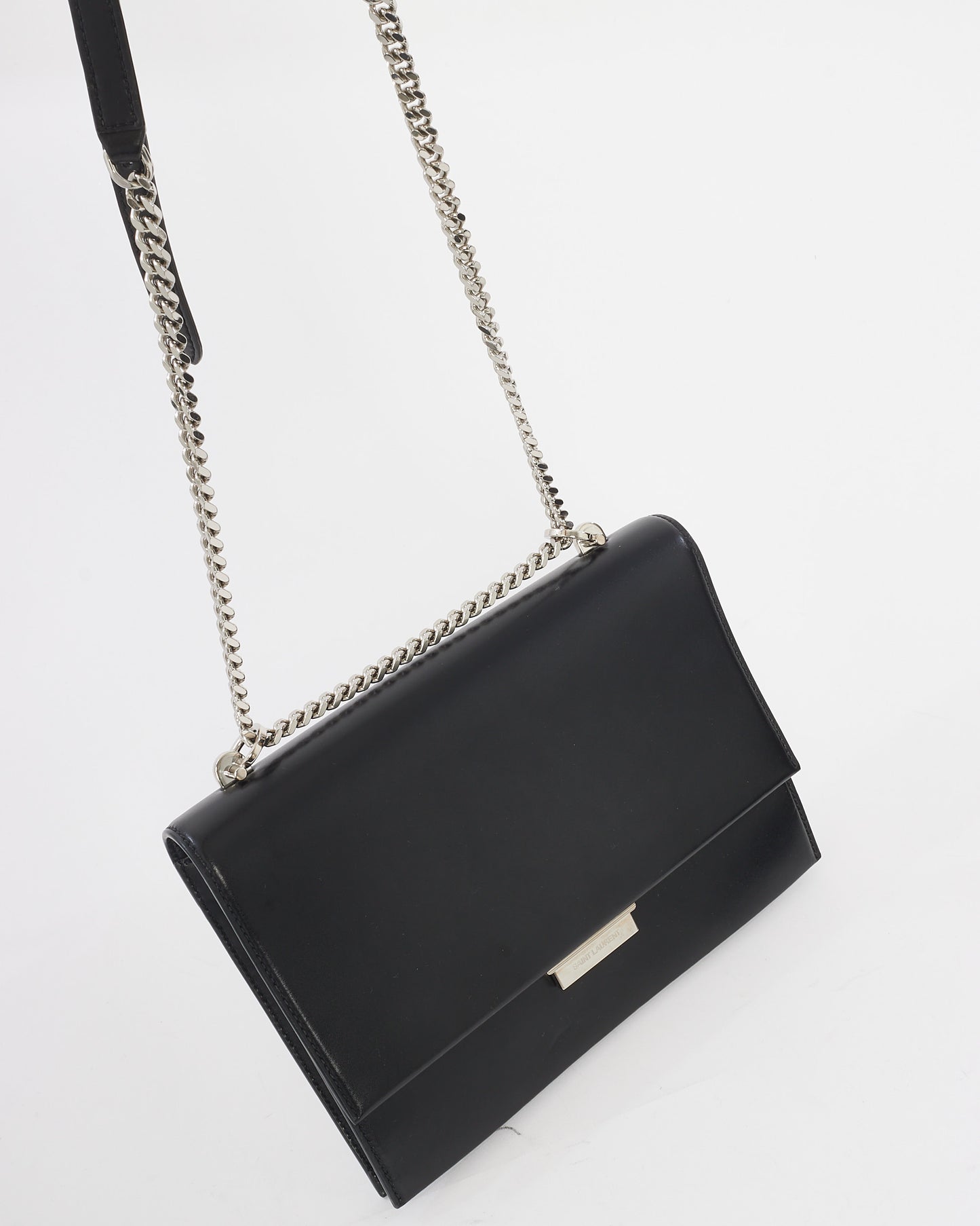 Saint Laurent Black Smooth Leather Medium Babylone Shoulder Bag