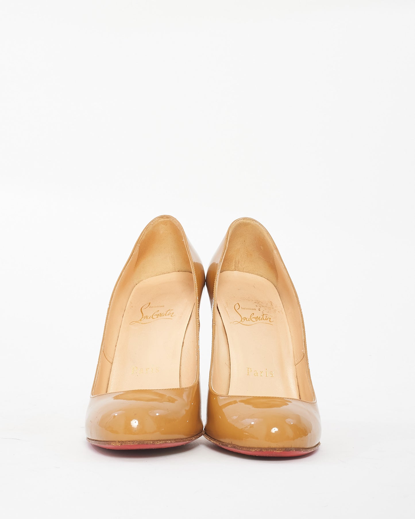 Christian Louboutin Tan Patent Leather Pump - 36