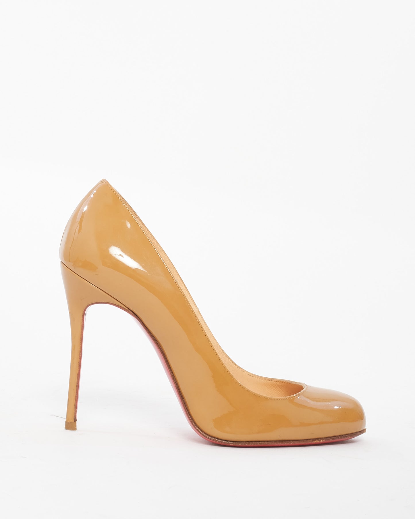 Christian Louboutin Tan Patent Leather Pump - 36