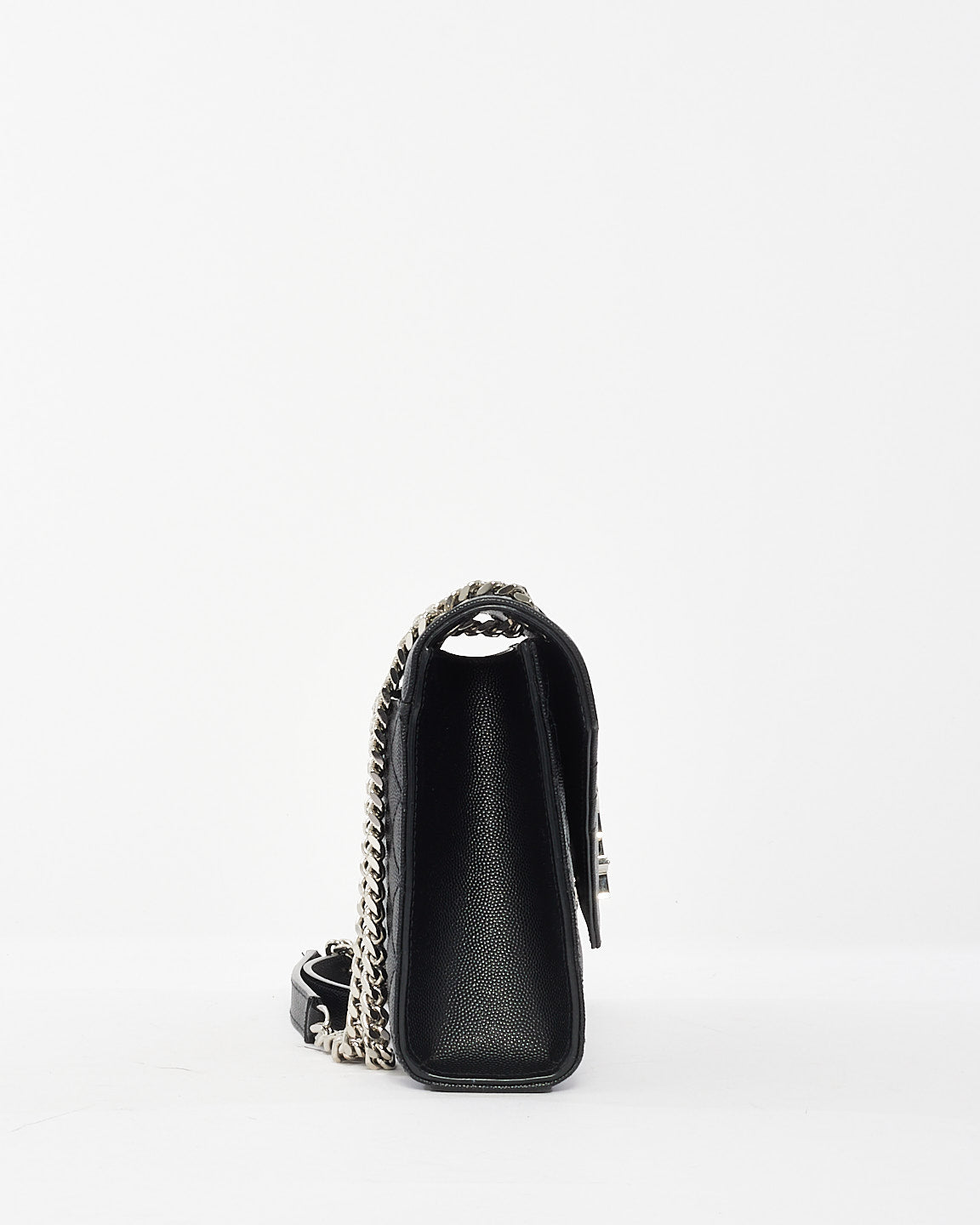 Saint Laurent Black Quilted Leather Medium Envelope Chain Bag