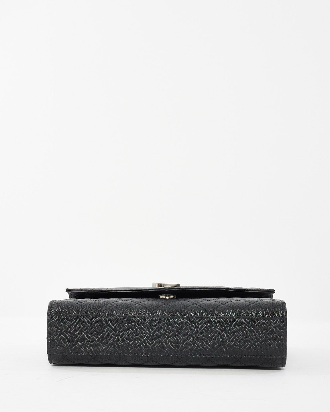 Saint Laurent Black Quilted Leather Medium Envelope Chain Bag