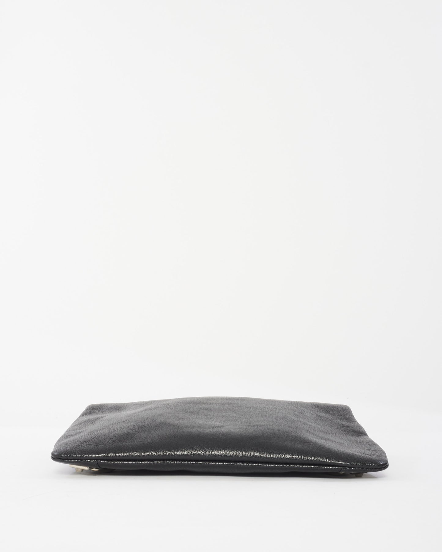 Balenciaga Black Leather City Clutch W/ Strap