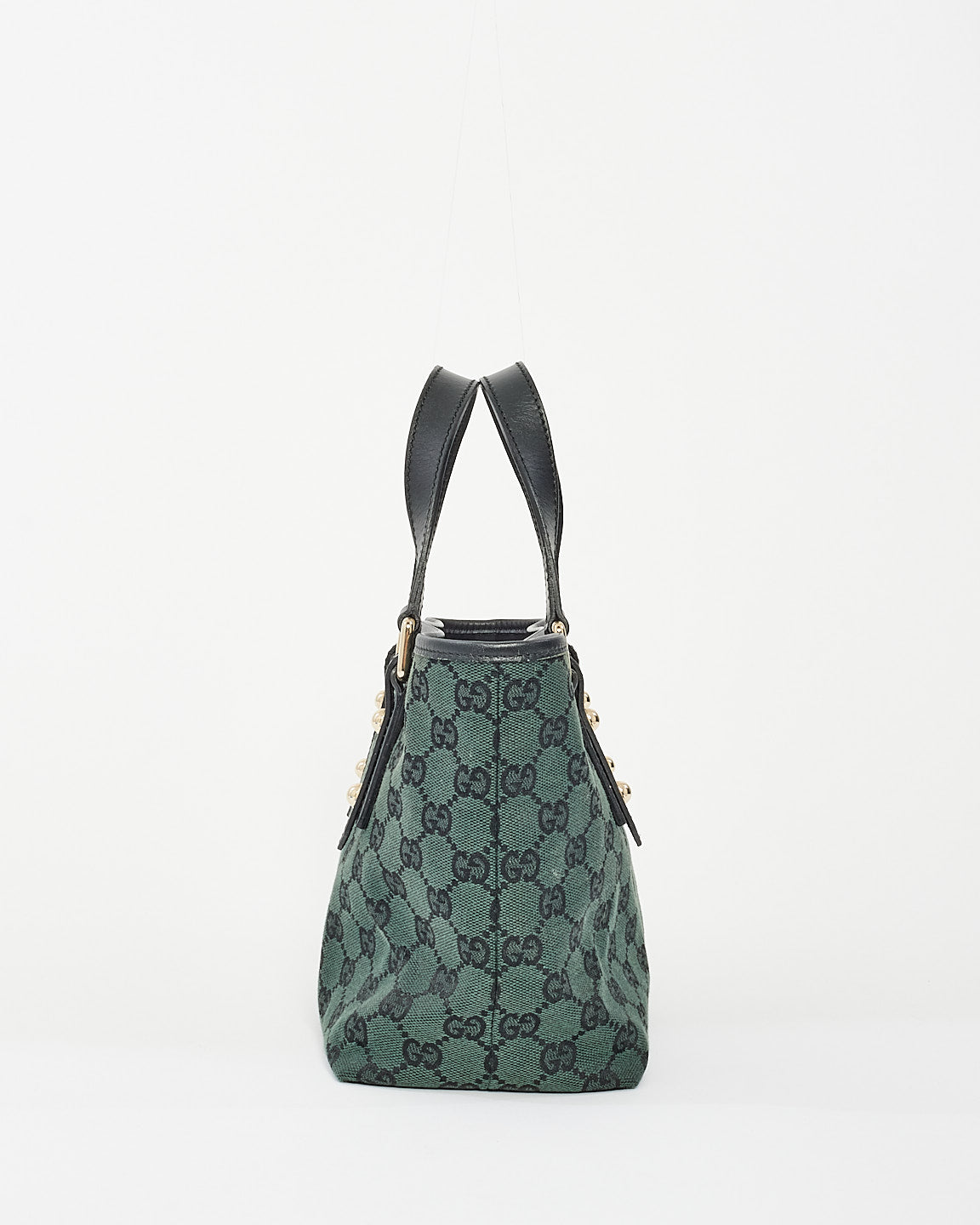 Gucci Green Monogram Canvas Mini Tote Bag