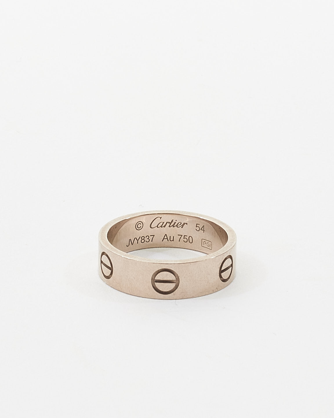 Bague d
amour en or blanc Cartier - 54