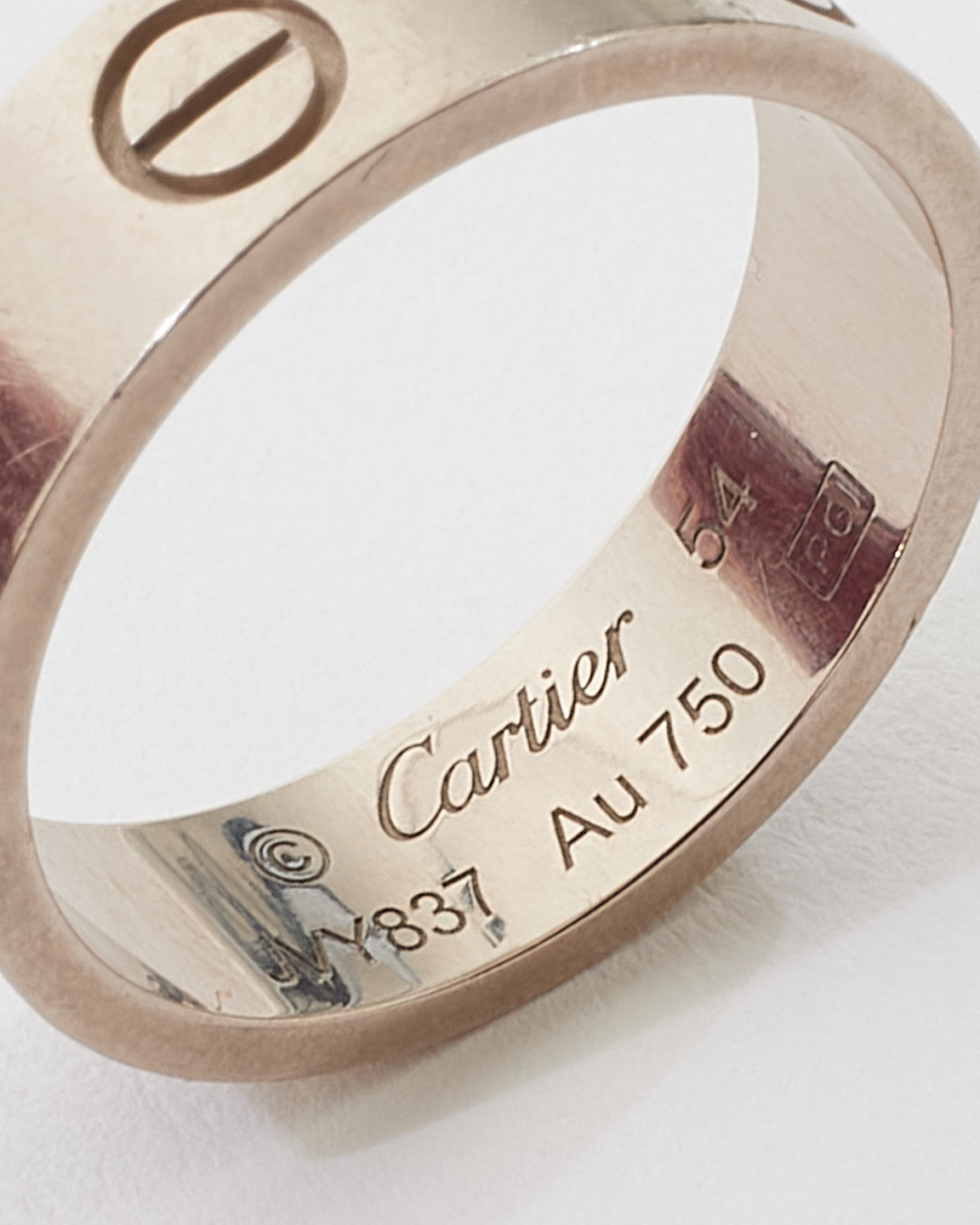 Bague d
amour en or blanc Cartier - 54