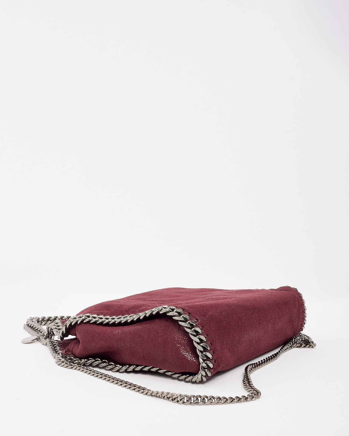 Stella McCartney Burgundy Mini Falabella Crossbody Bag