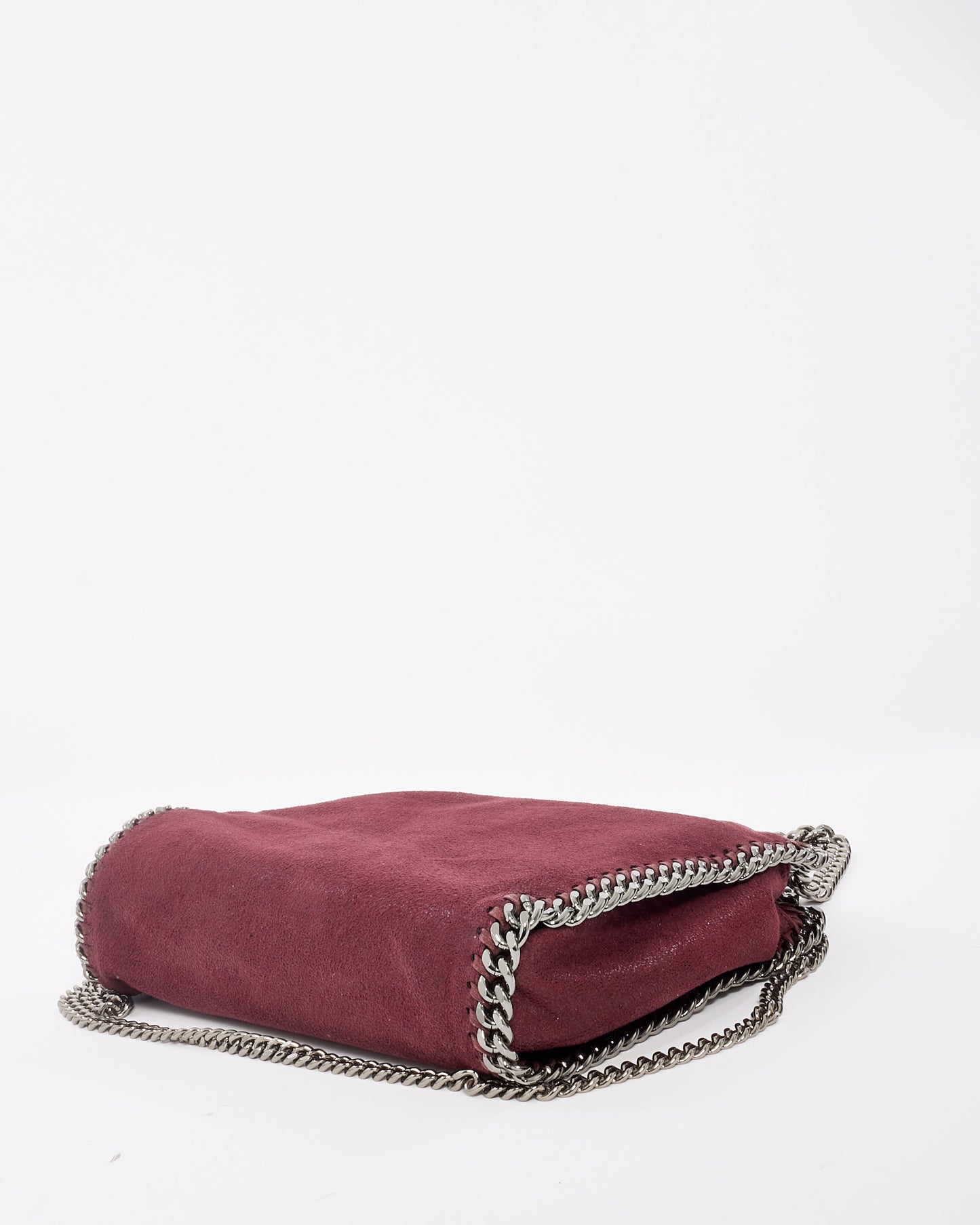 Stella McCartney Burgundy Mini Falabella Crossbody Bag