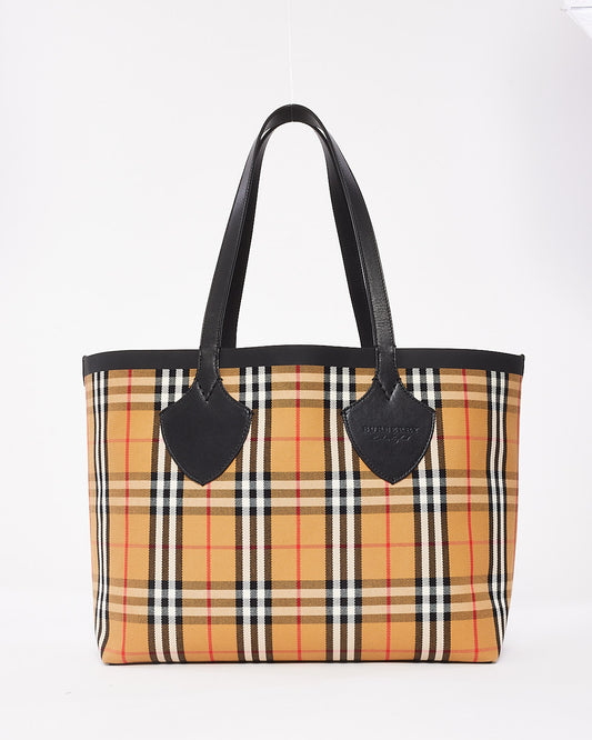 Burberry Vintage Check Reversible "The Giant" Medium Tote Bag