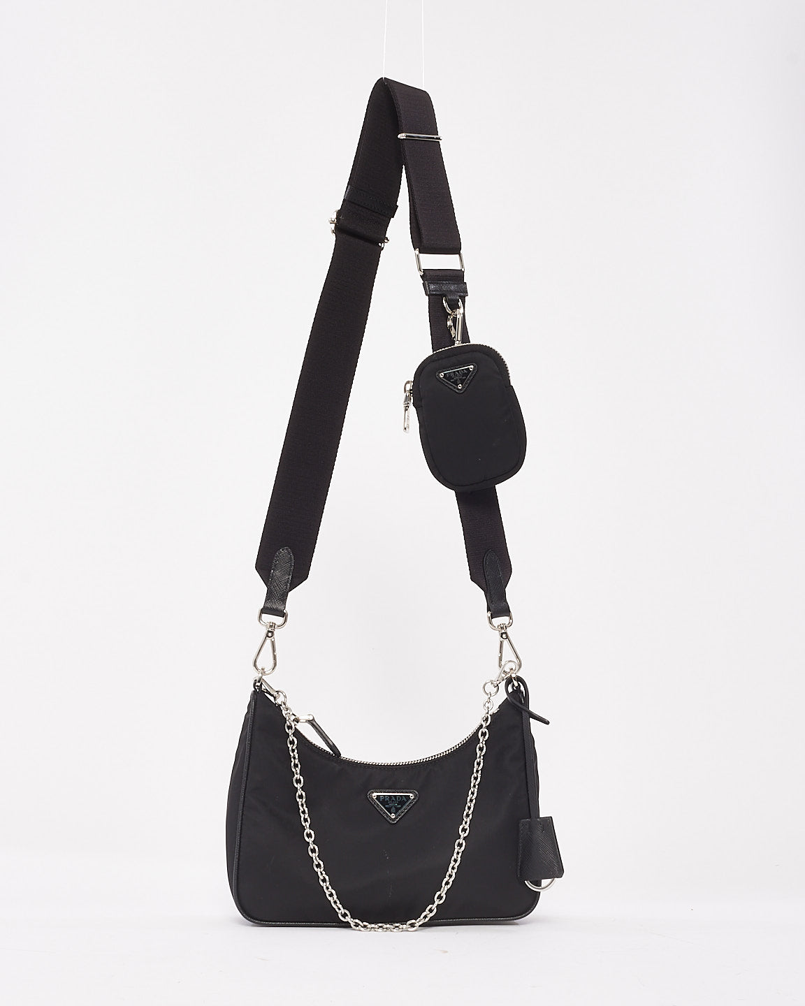 Prada Black Nylon Tessuto Re Edition 2005 Bag