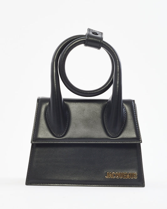 Jacquemus Black Leather Les Classiques "Le Chiquito Noeud" Bag