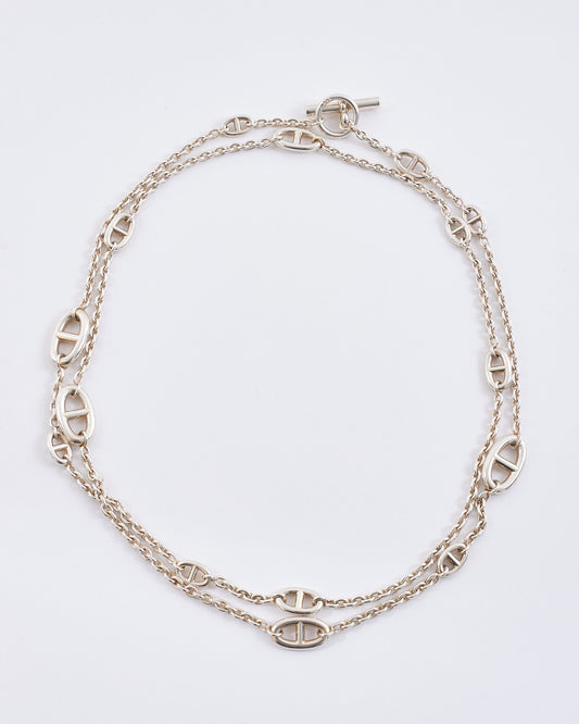 Hermès Sterling Silver Farandole Long Necklace