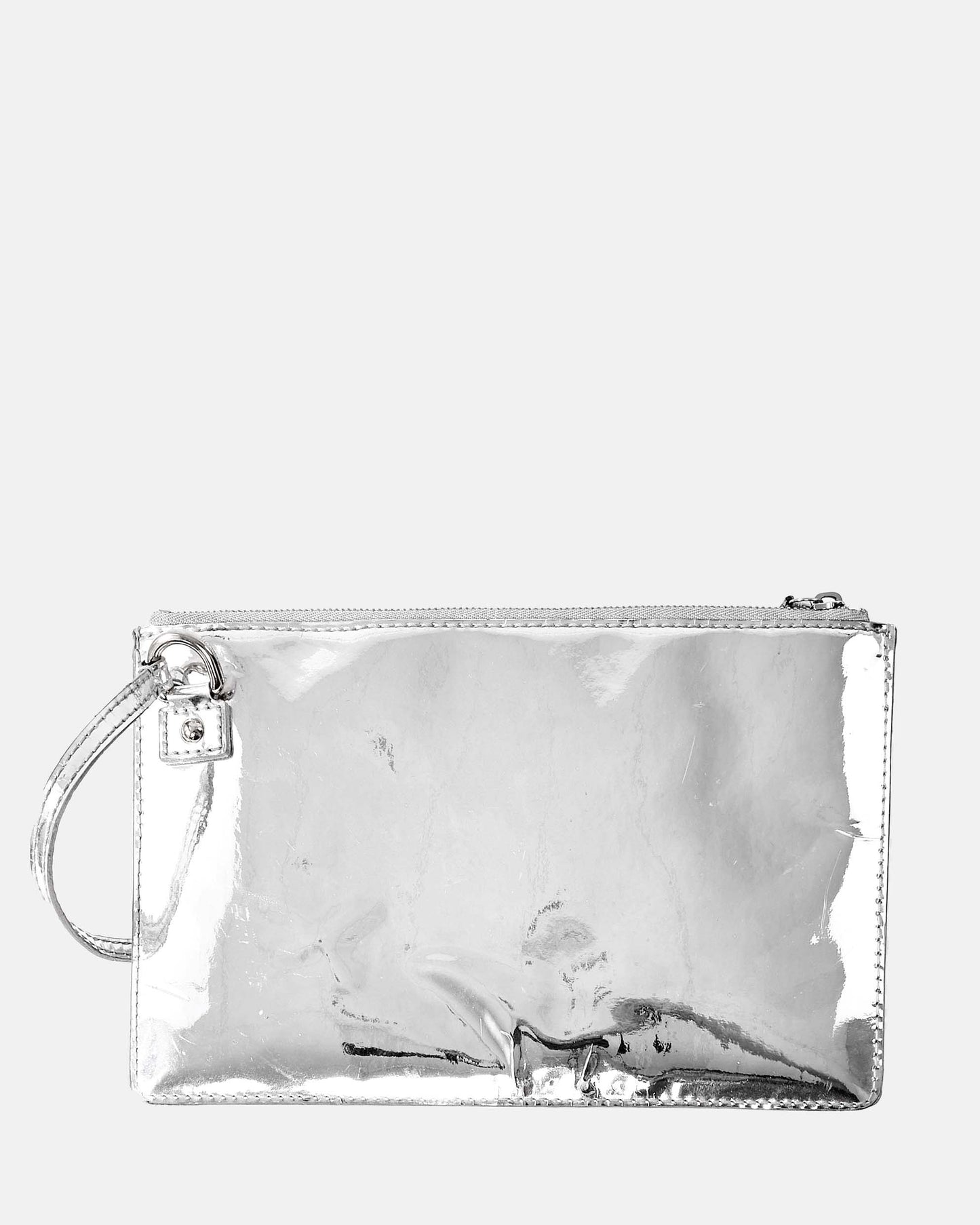 Louis Vuitton Silver Miroir Inventeur Pochette Plat Silver