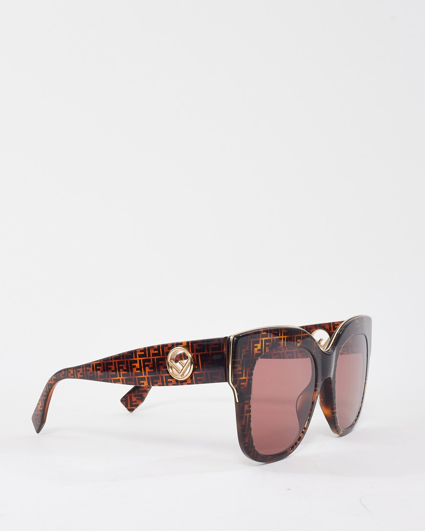 Fendi Brown Monogram FF 0359/G/S Square Sunglasses