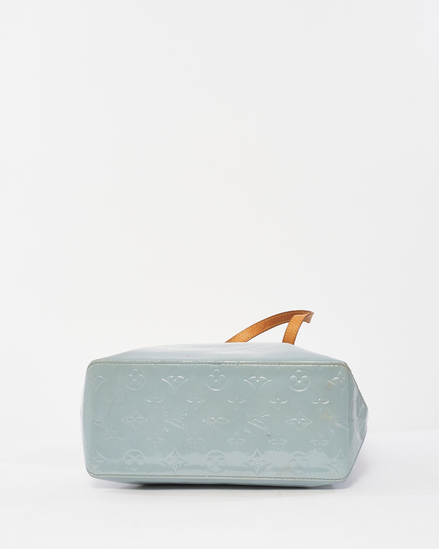 Louis Vuitton Light Blue Monogram Vernis Reade MM Bag