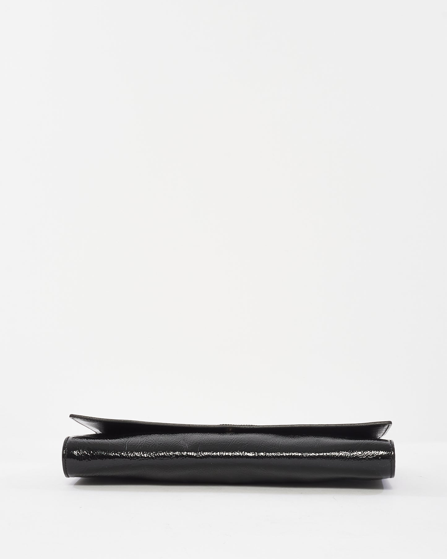 Saint Laurent Black Patent Leather Belle De Jour Clutch