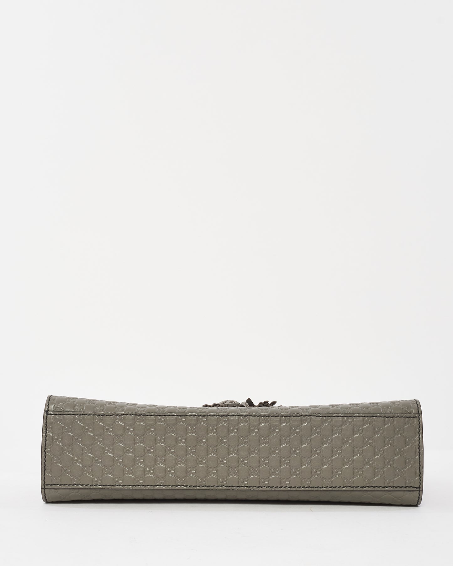 Gucci Grey Leather Guccissima Emily Shoulder Bag