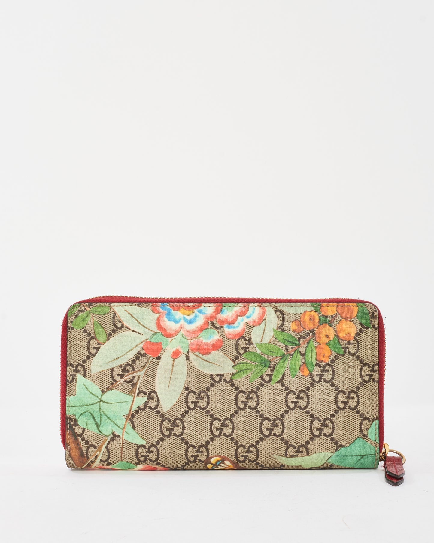 Gucci Multicolor GG Supreme Canvas Tian Long Zip Wallet