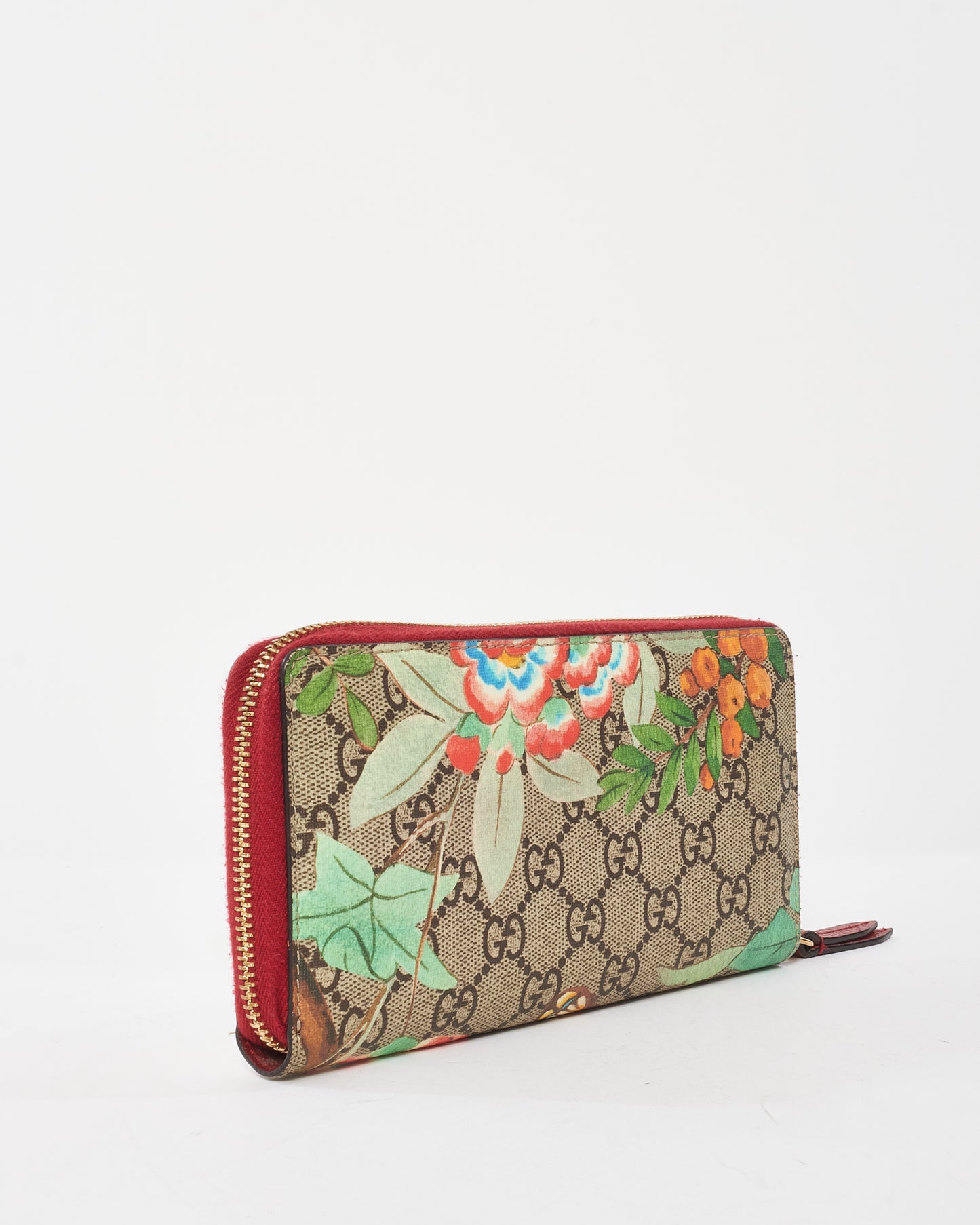 Gucci Multicolor GG Supreme Canvas Tian Long Zip Wallet