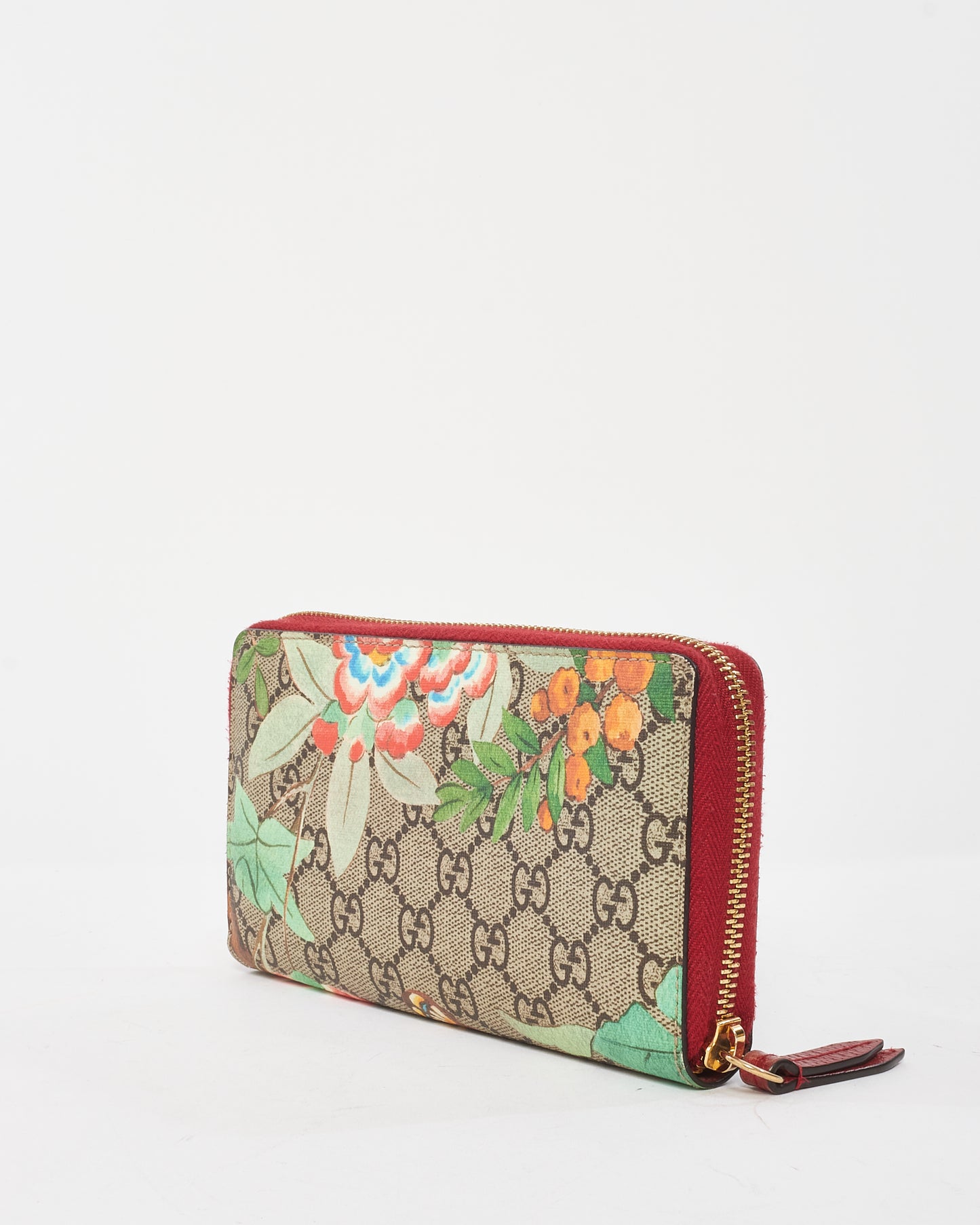 Gucci Multicolor GG Supreme Canvas Tian Long Zip Wallet