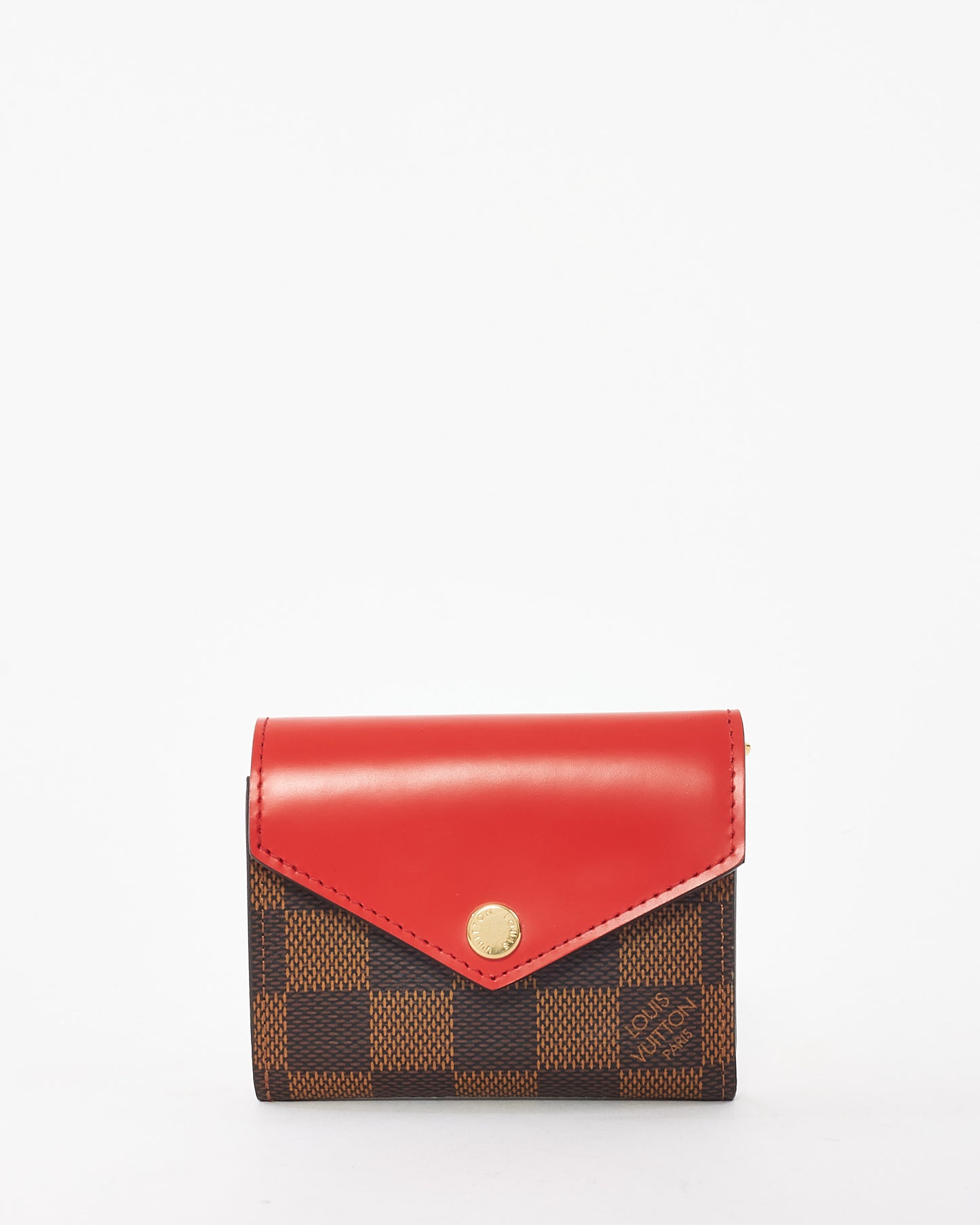 Louis Vuitton Monogram Canvas 
Red Zoe Wallet