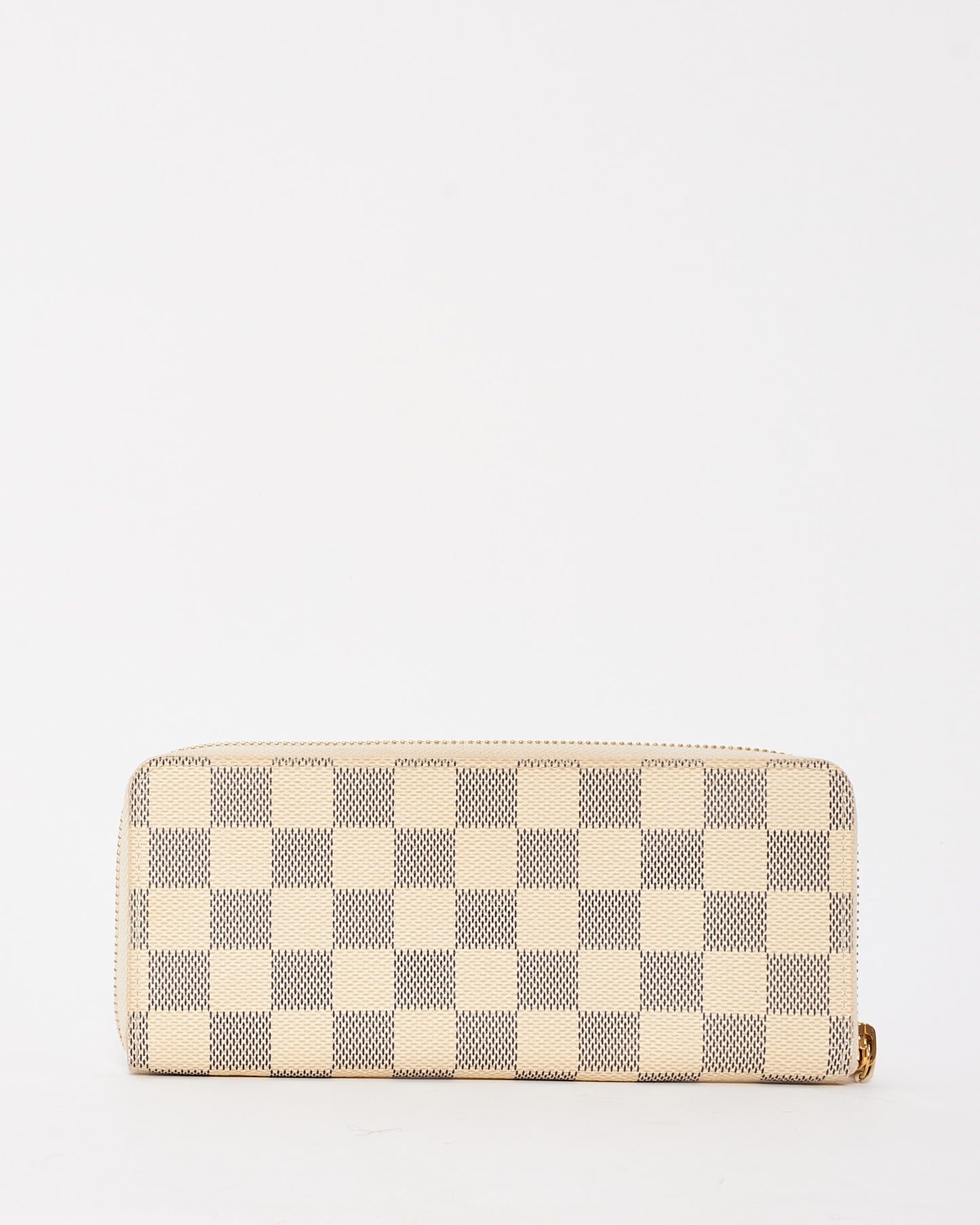 Louis Vuitton Damier Azur Canvas Clemence Zippy Wallet