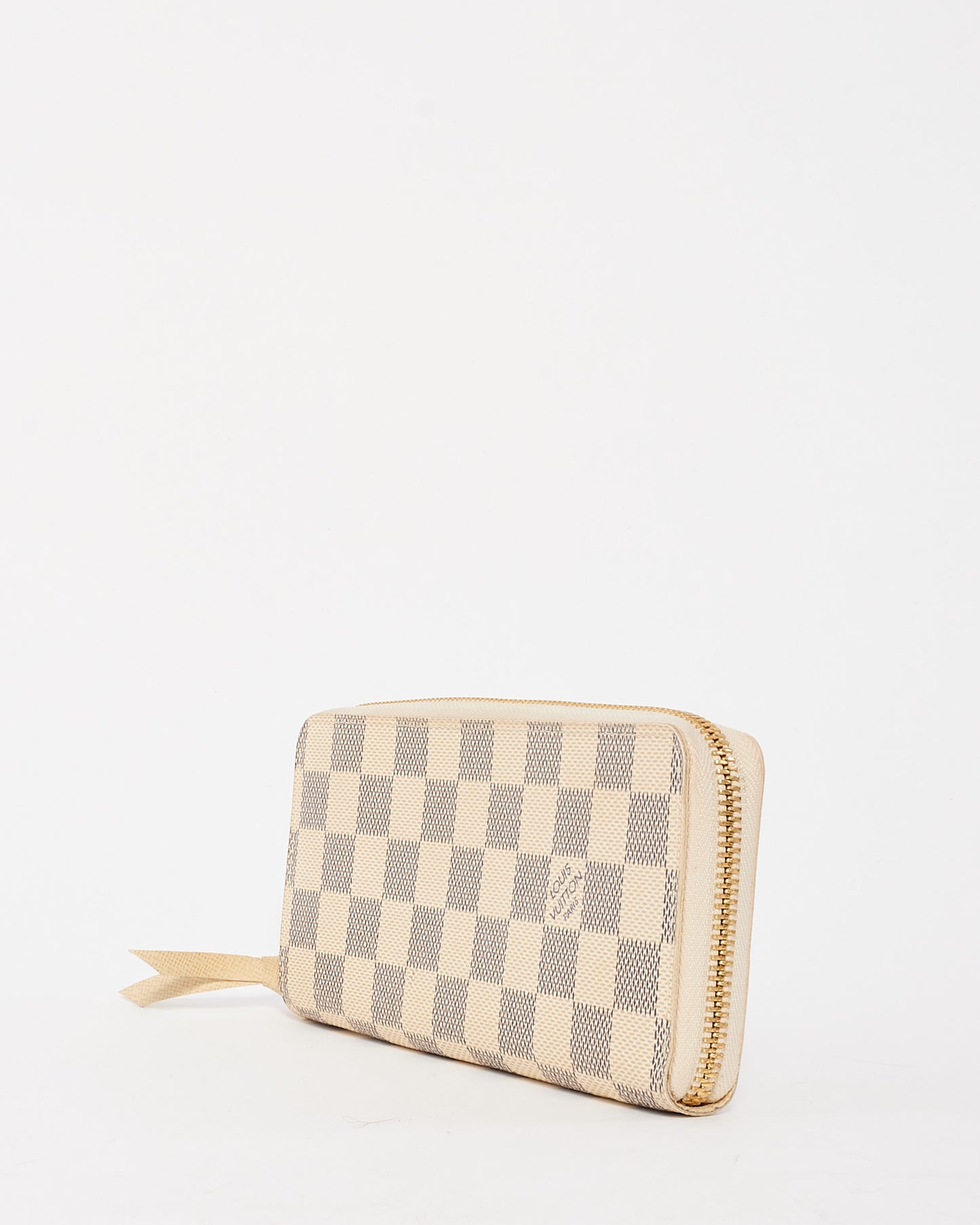 Louis Vuitton Damier Azur Canvas Clemence Zippy Wallet