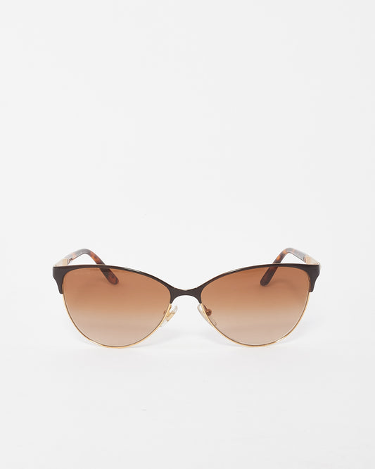 Versace Tortoise Brown/Gold 2148 Cat Eye Sunglasses