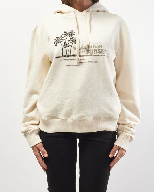 Saint Laurent Beige Graphic Hoodie - S