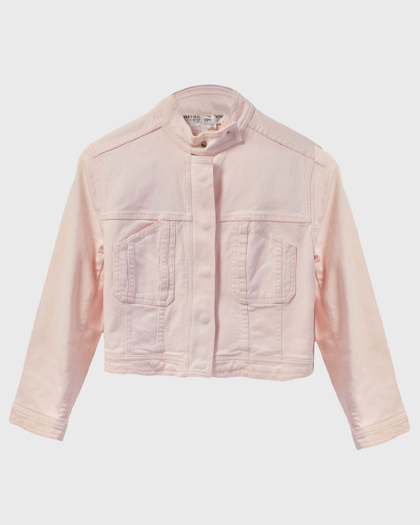 Dior Vintage Pink Denim Jacket and Cropped Jeans - FR 40