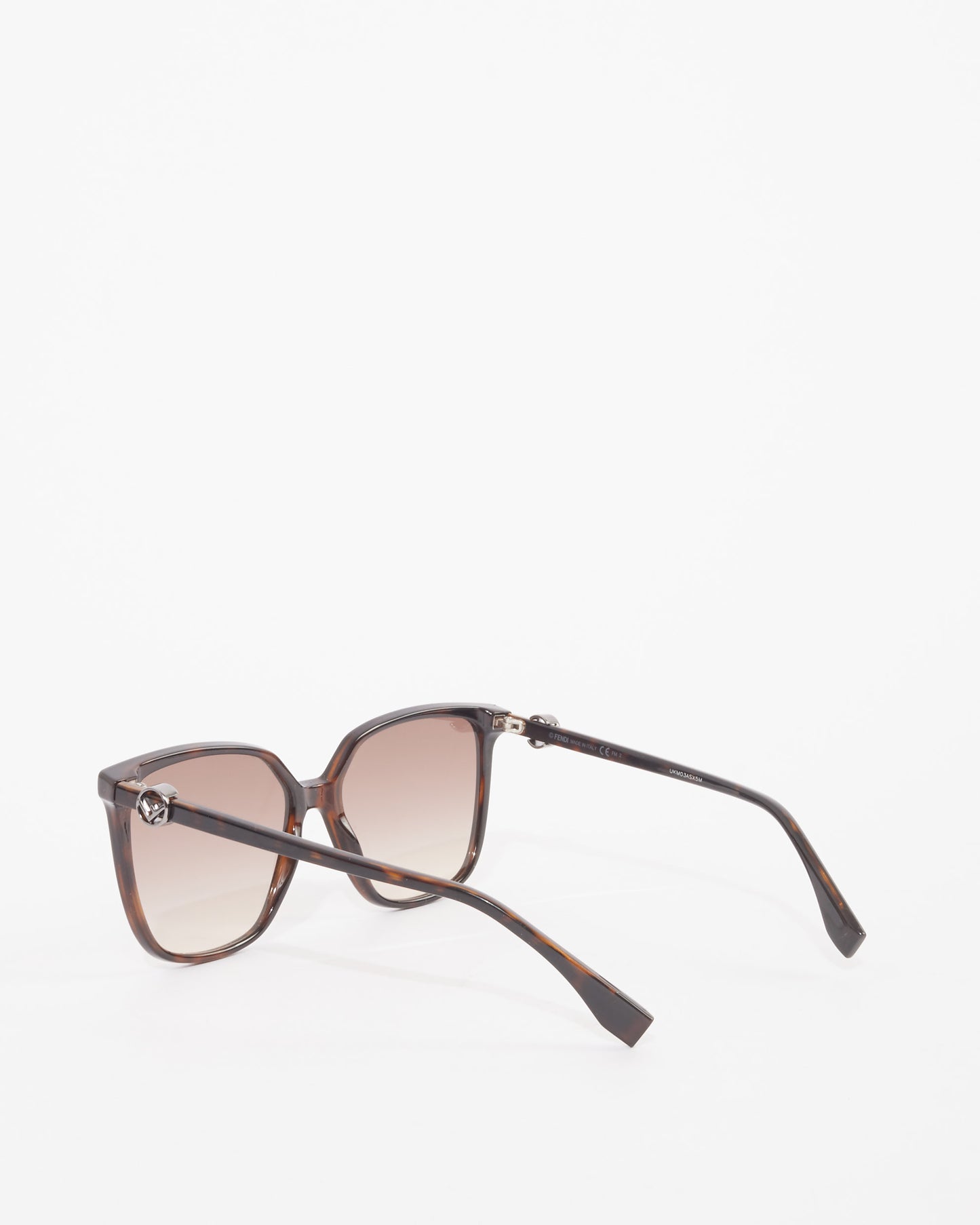 Fendi Black 
Tortoise Oversized Square Frame FF0318/S Sunglasses